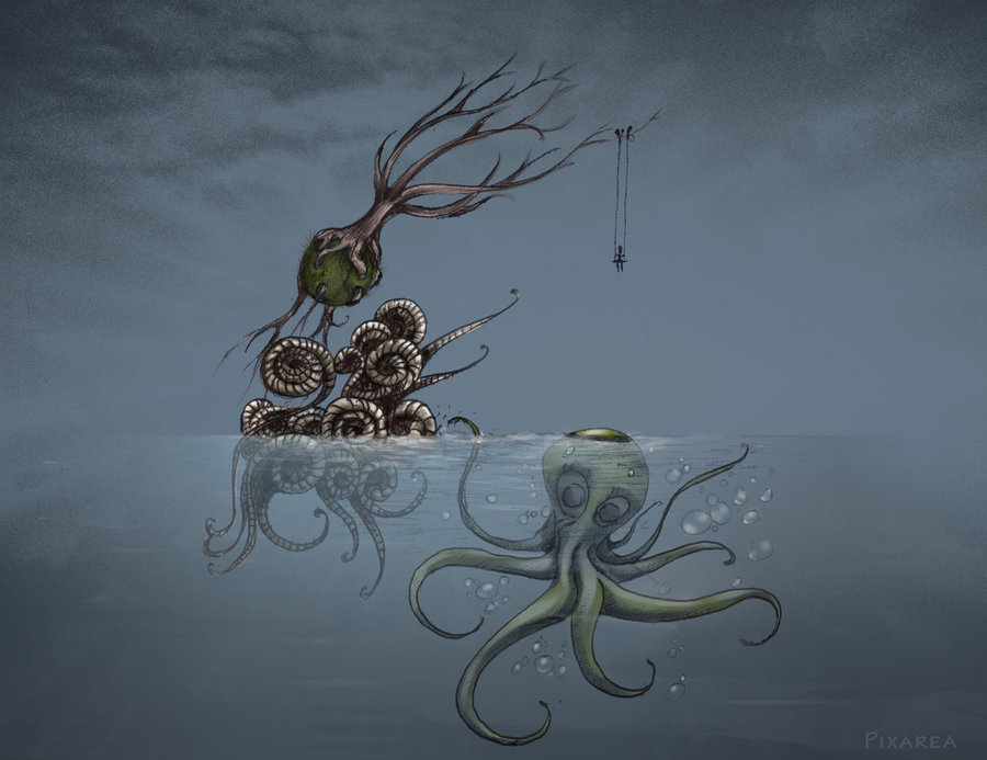 Drawing: Meet my friend Octopus